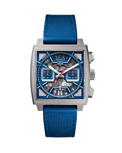 Tag Heuer TAG Heuer Monaco Chronograph MONACO CHR AUT TIT RUB D BLUE 39