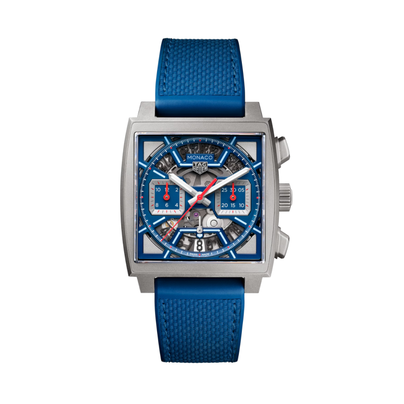 Tag Heuer TAG Heuer Monaco Chronograph MONACO CHR AUT TIT RUB D BLUE 39